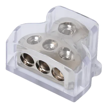 

Real Nickel Plating Power and Ground Distribution Block 1x0ga input 3x4ga output