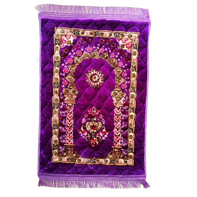 Drop Shipping 80*120cm Thicken Prayer Rug Kneeling Mat for Muslim Islam Prayer Door Floor Mat Carpet