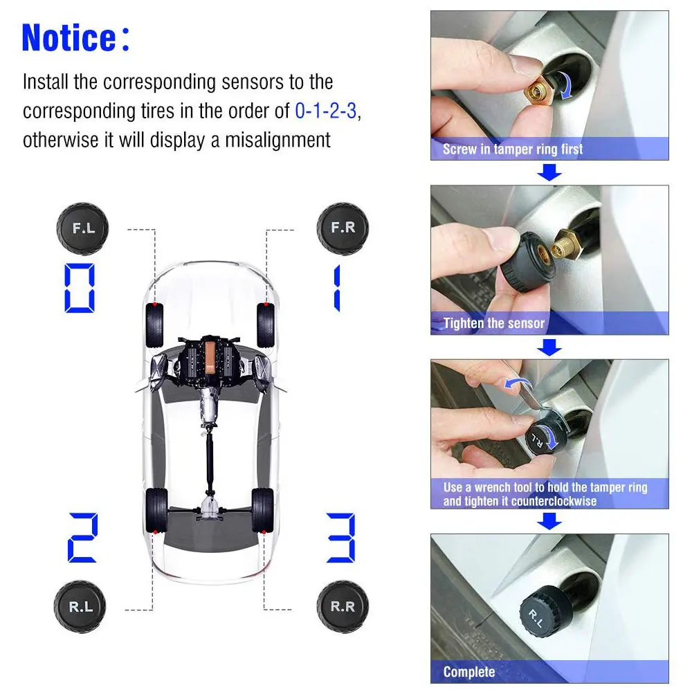 2в1 прикуриватель USB автомобильный TPMS система контроля давления в шинах датчик давления в шинах Температурная сигнализация s ЖК-дисплей