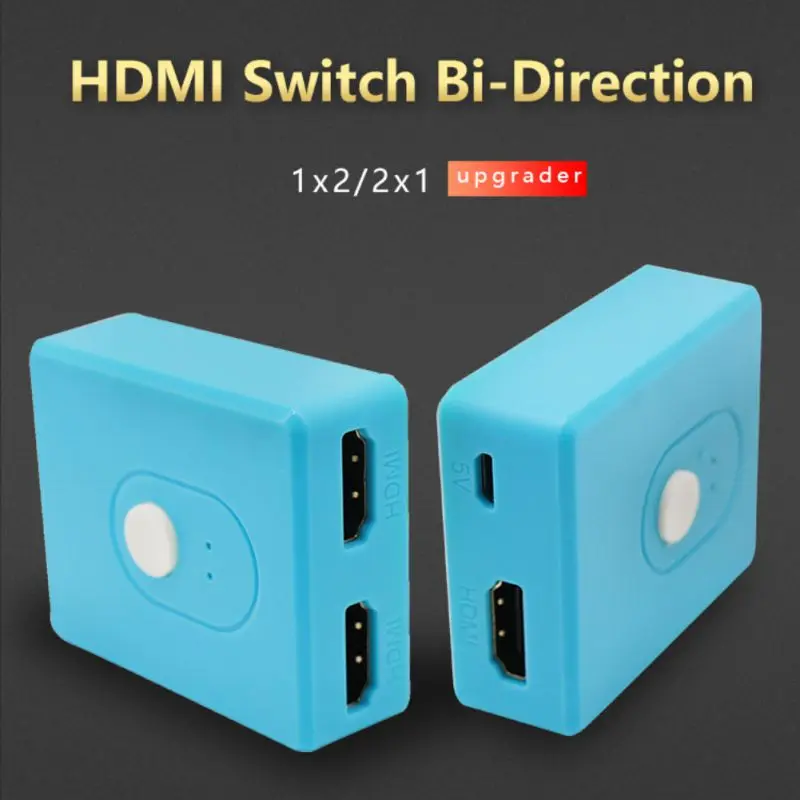 Новейший коммутатор для HDMI Bi-Direction 1x2/2x1 2 порта Plug-and-play 4K Аудио-Видео сплиттер коммутатор