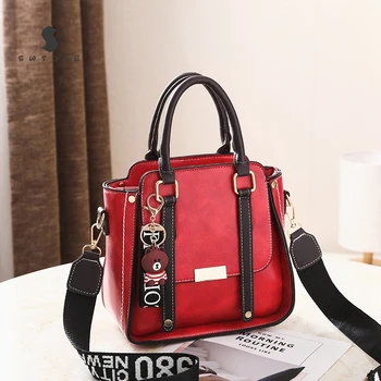 

New Vintage Women Leather Handbags Decorative Women Bags Designer Bucket Bag Fashion Tassel Female Shoulder Crossbody Bag