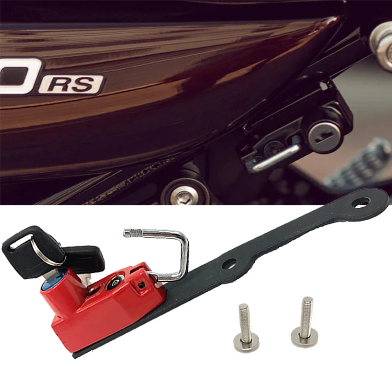 Z900Rs Z900 Cafe Blocco Casco Moto Gancio Laterale Sicurezza Antifurto Con 2 Chiavi Per Kawasaki Z 900 Rs / Cafe 2017-2021