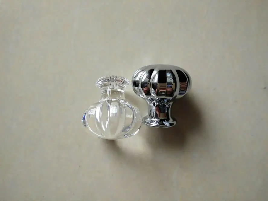 18 X 18mm Transparent Acrylic Triangle Handle Organic Glass Pumpkin Handle Machine Triangular Acrylic Handle