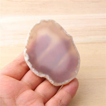 

1pc Irregular gray agates slice jewelry making Natural stone minerals slice healing crystals for home decoration coaster jewelry