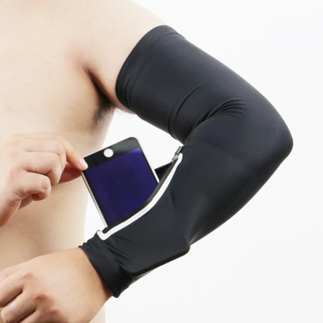 1PC Unisex Short Arm warmer for Mobile Phone Stretch Arm Bag Running Riding Sunscreen Armband Wrist Bag 2
