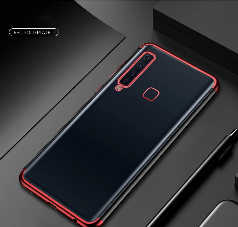 Чехол Lamorniea из ТПУ для samsung Galaxy S10 Plus, мягкий силиконовый чехол из ТПУ для samsung Galaxy S10 Lite A6 A8 Plus A7 - Цвет: Red