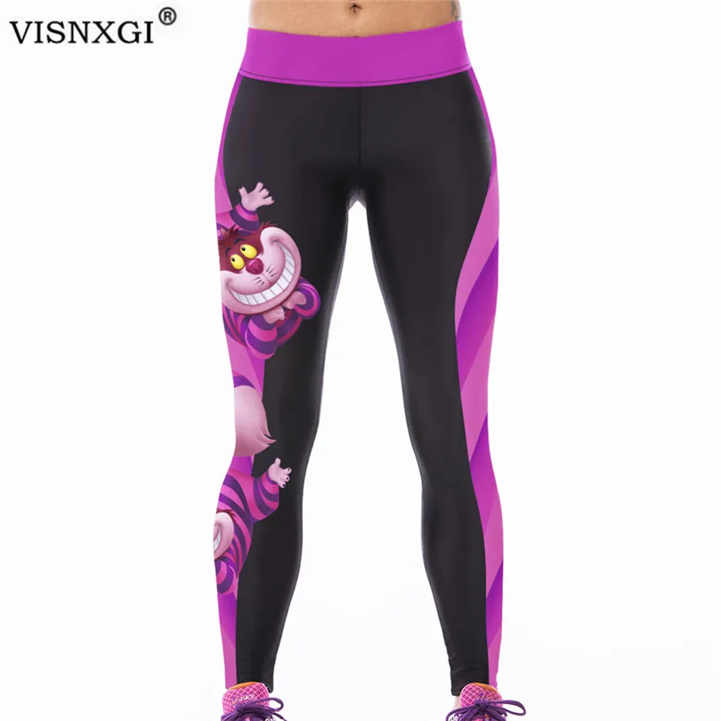 

YRRETY Print Cartoon Clothing Fitness Legging Star Dragon Jeggings Rainbow Legins Women Animal Devil Sexy Lion Workout Leggings