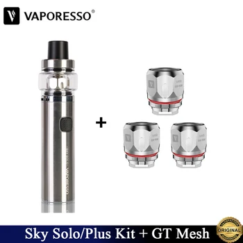 

Original Vaporesso Sky Solo Plus Kit 8ml Sky Solo Kit 3.5ml Pen Vape With 3pcs GT Meshed Coil Head Electronic Cigarette Vaping