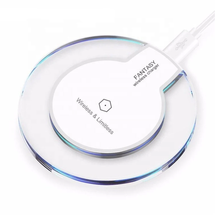 

Hannord Crystal Wireless Charger Universal Fantasy Qi Wireless Charger With LED Light for iPhone Samsung Mobile Phone