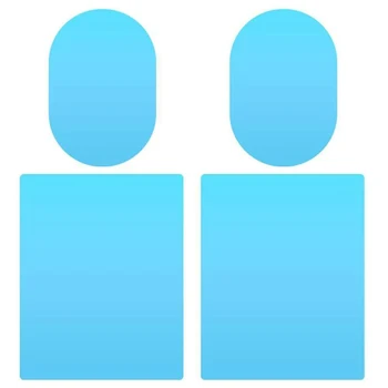 

Truck Mirror Side Film Part Protects Clean 4Pcs Set Accessories Light Blue