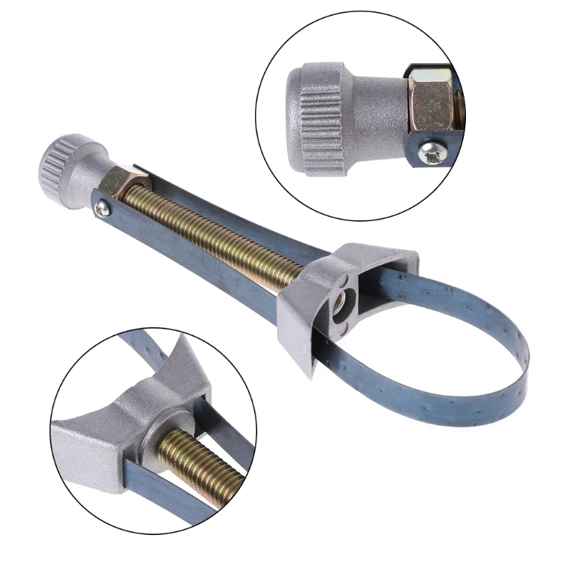 

Car Auto Oil Filter Removal Tool Strap Wrench Adjustable 60mm To 120mmf