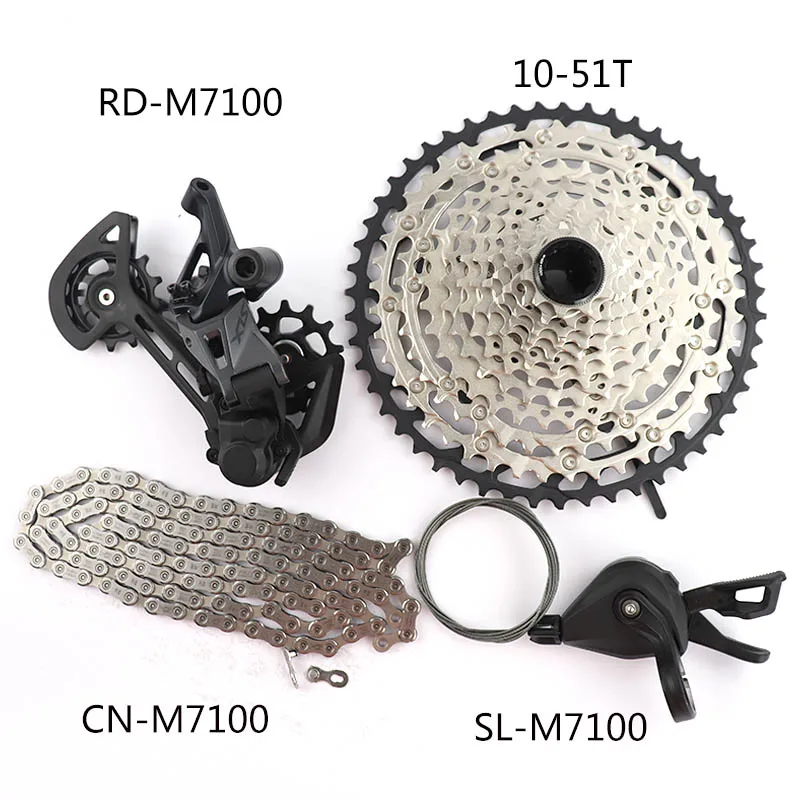 Новый SHIMANO DEORE SLX 1x12 22 скорость M7100 45T 51T набор для группы MTB горный велосипед