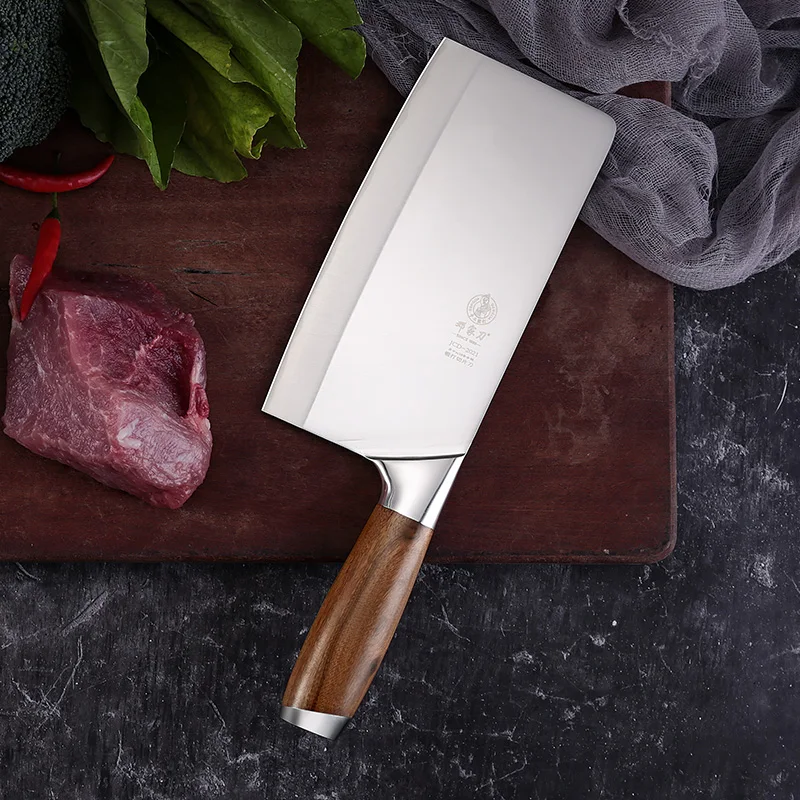 DENGJIA Handmade Vegetable Cleaver High-end Cuibourtia SPP Handle VG10  Stainless Kitchen Knives