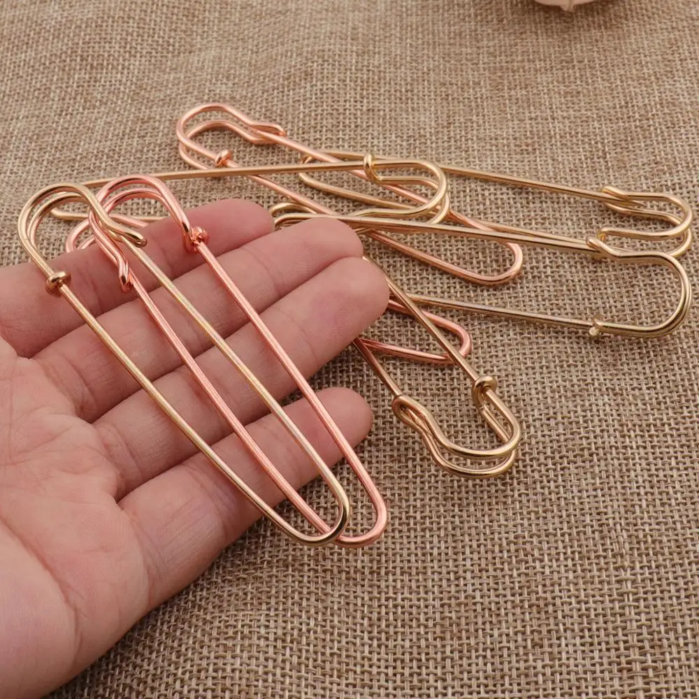 Rainbow Safety Pins Large Sewing Pins for Knitting and Crochet Stitch  Makers Metal Charms Safety Pins-8pcs 