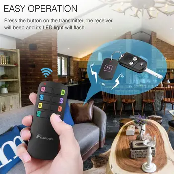 

Anti-lost Wireless Key Finder Locator Remote Control Tracker Alarm Keychain Locator Cell Phone Wallet Tracker Transmitter