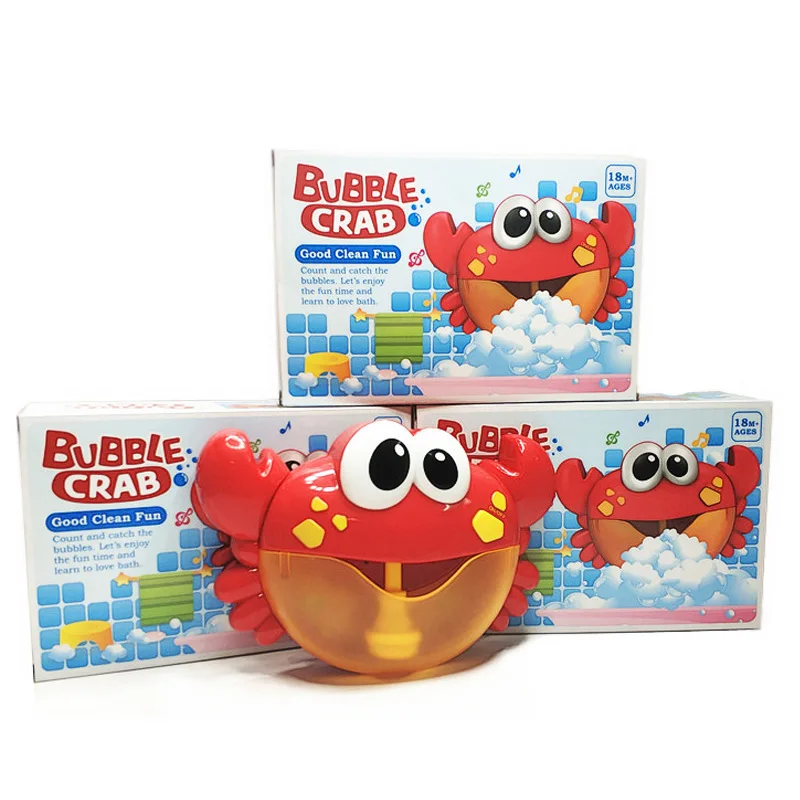Crab Bubble Machine Shaking Voice Network Red Celebrity Style Useful Product Automatic Bubble Machine Bath Blowing Bubble Childr