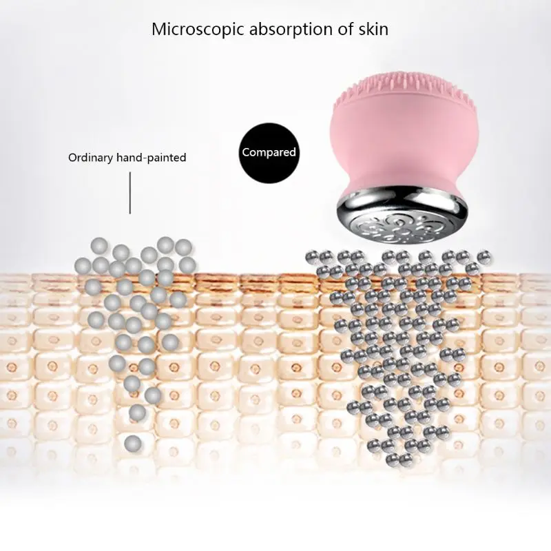 Мини-Очищающий кожу вибрационный интродатчик перезаряжаемый Силиконовый Электронный косметический инструмент Водонепроницаемая кисть для лица