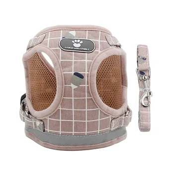 

12PCS / LOT Pet Reflective Chest Straps Pet Supplies Comfortable And Breathable Vest Type Cat Dog Leash