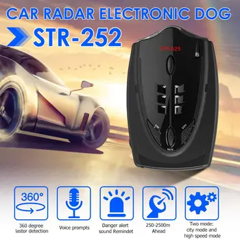 

STR-525 Radar Detectors Car Anti Radar Detector English Russian Thai Voice Alert Police Speed Auto X K CT La