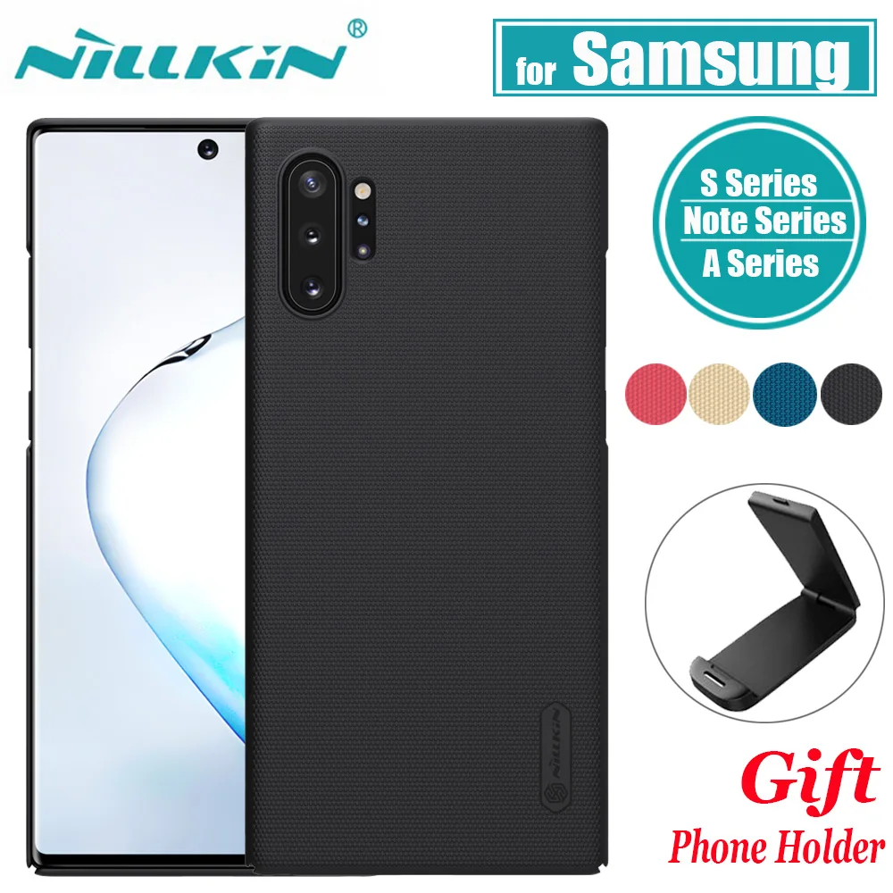 Чехол для Samsung Note 10 9 8 чехол S10 S9 S8 Plus Матовый Жесткий Nillkin из поликарбоната A10 A20 A30 A40