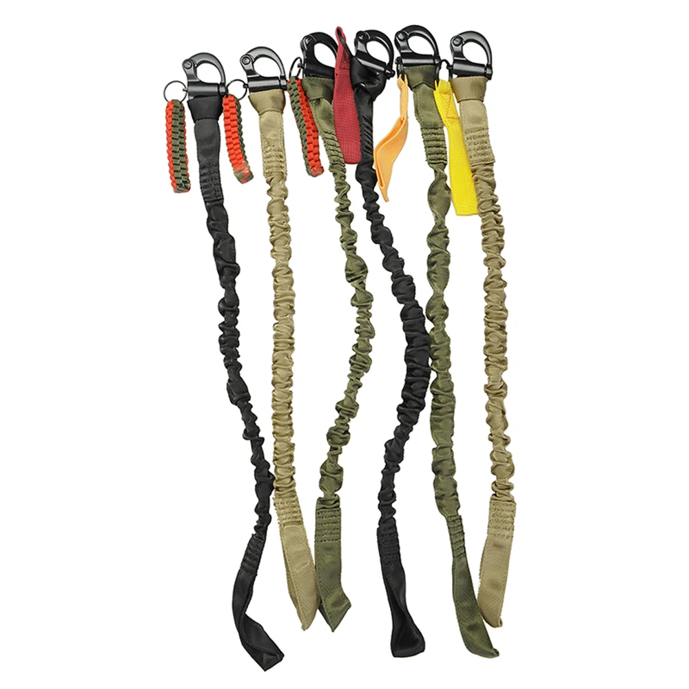 

CS Gun Rope Tactical Task Rope With Buckle Ring Gun Rope Tactical Military Quick Release Gun Sling Safety Lanyard Sling