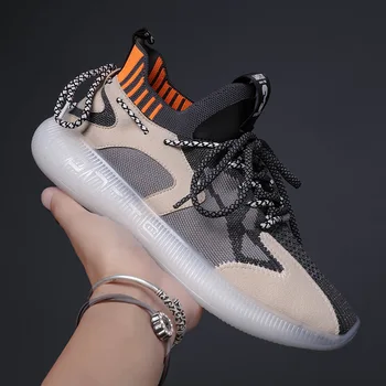

2020 New Mesh Breathable Lightweight Sports Causal Shoes All-match Tide Men's Shoes Outdoor Leisure Shoes Men Fashion Sneakers