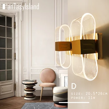 

Modern Led WALL Light For Living Room Bedroom Study Creative Indoor Wall Lighting dimmable Fixture wall lamps