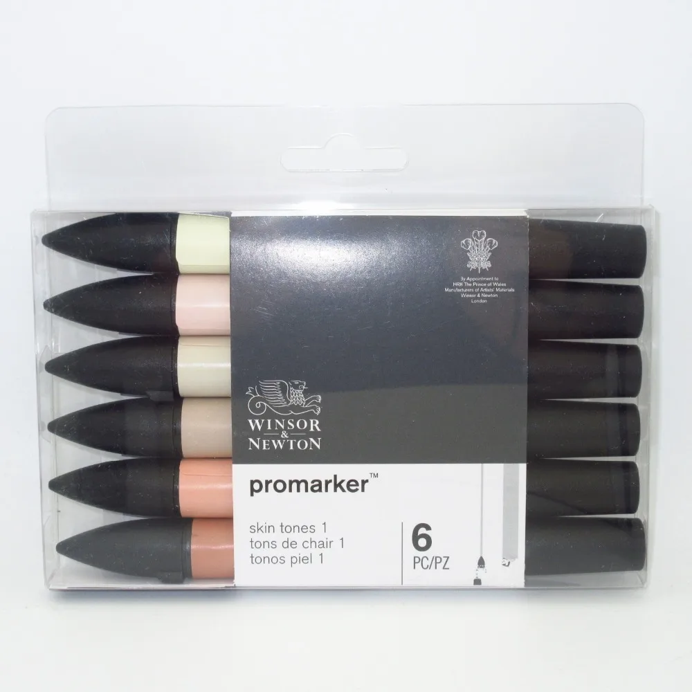 Winsor& Newton Promarker набор тонов кожи двойной наконечник на спиртовой основе быстросохнущие маркеры