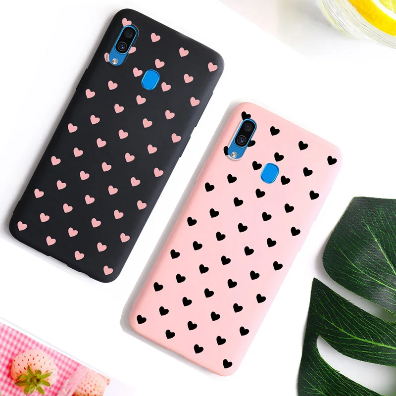 Любящее сердце чехол для samsung Galaxy A10 A30 A50 A40 S8 M10 A5 2017 j6 A6 плюс A7 2018 ЕС A750 J2 Prime мягкий