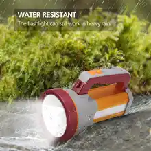 Высокая мощность супер яркий светодиодный прожектор открытый портативный прожектор фонарь перезаряжаемый фонарик USB Длинные снимки лампа