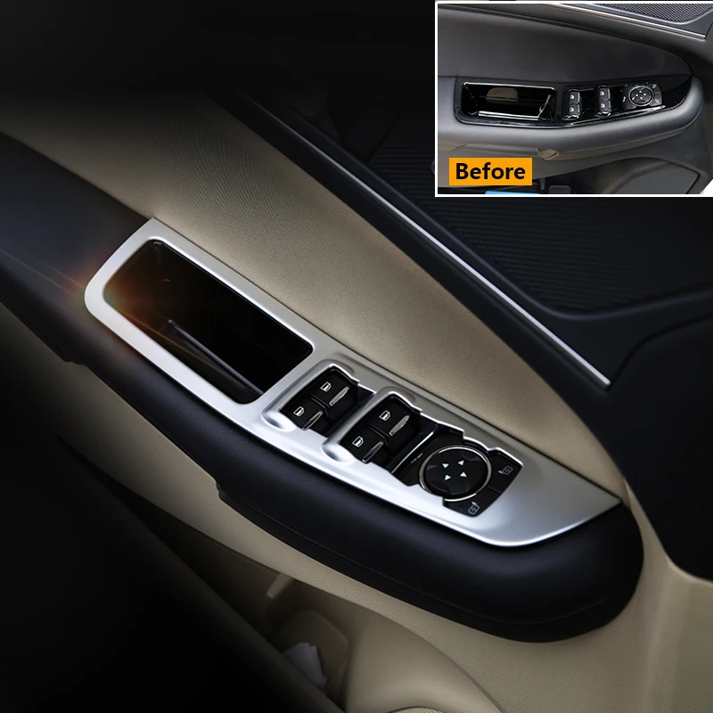 4 шт. для Ford Edge- ABS Серебряный Chorme салон, дверь, подлоктоник панель Крышка отделка автомобиля Стайлинг