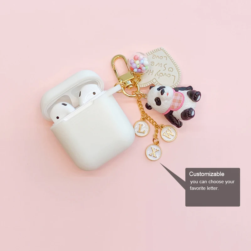Горячая Распродажа! Мультяшный чехол для брелока в виде панды Airpods Bluetooth