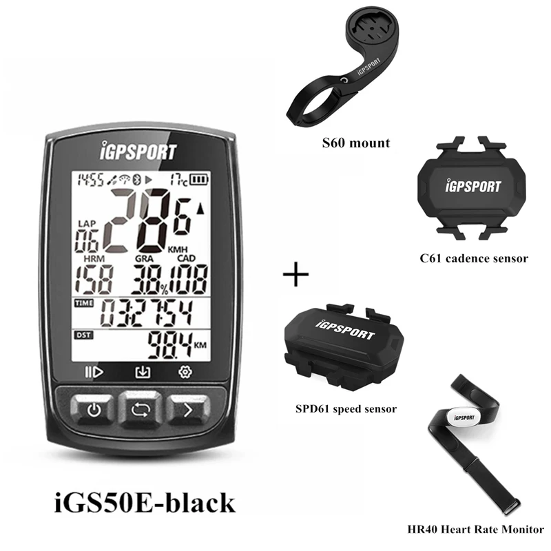 13 IGPSPORT IGS50E gps компьютер Велоспорт Bluetooth 4,0 ANT+ велосипед беспроводной компьютер цифровой спидометр подсветка IPX7 водонепроницаемый - Цвет: 13
