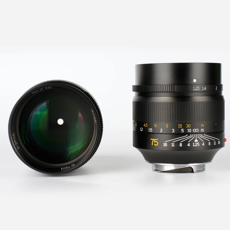 7artisans 75 мм F1.25 ручная фокусировка объектива для камер Leica M-Mount Leica M2 M3 M5 M6