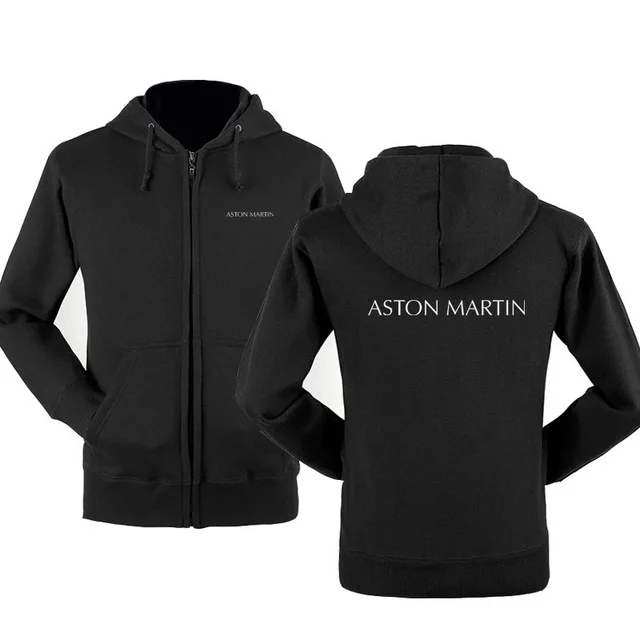 Осень-зима, толстовки на молнии с логотипом Aston Martin, Мужская Флисовая Куртка с капюшоном, толстовки с капюшоном на молнии