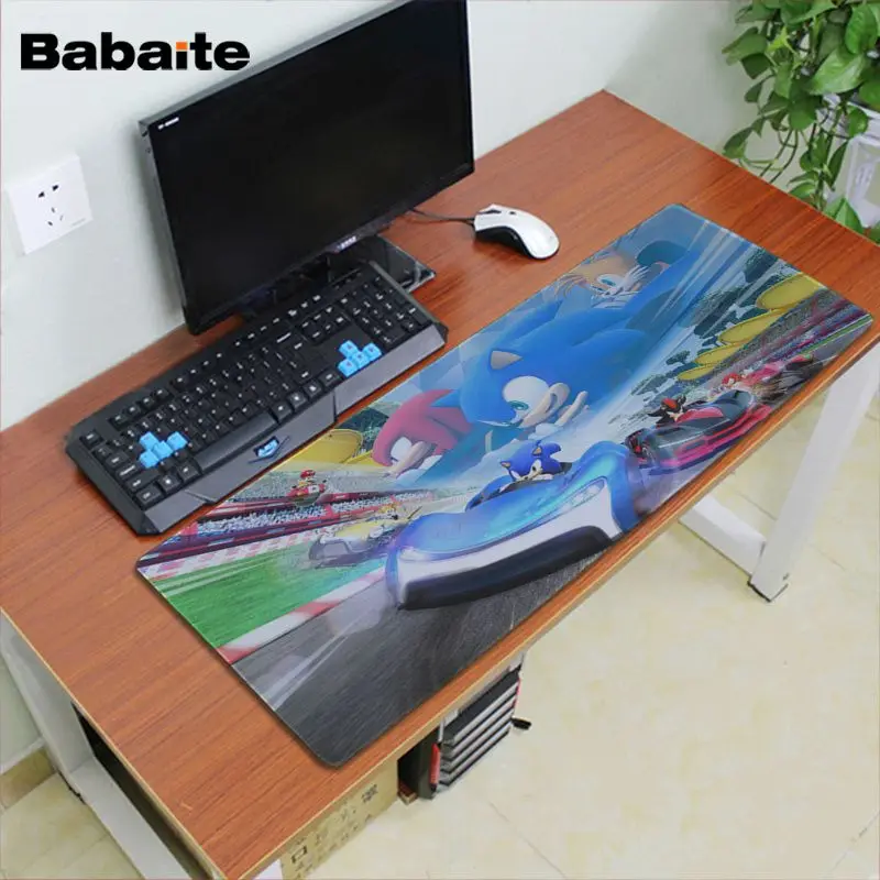 Babaite Team Sonic Racing большой коврик для мыши PC компьютерный коврик скорость/контроль версия большой игровой коврик для мыши - Цвет: Lock Edge 40X90cm