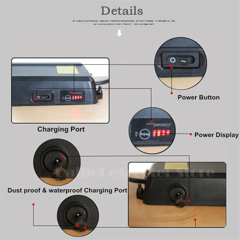 Daibot Child Electric Scooter Four Wheel Electric Scooters 120W Single Motor Portable Wireless Remote Mini Electric Skateboard   (11)