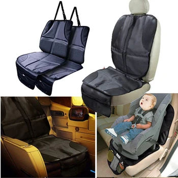 

2-Pack Car Seat Protector Cover Hanging Seat Cover Anti-Slip Auto Seat Mats With Organizer Storage Bag Universal Fit Most Car