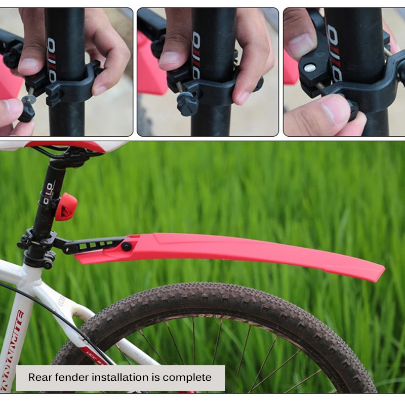 Велосипедные брызговик MTB дорожный велосипед Защитные износостойкие велосипедные аксессуары водонепроницаемые Брызговики пластиковые резиновые крылья
