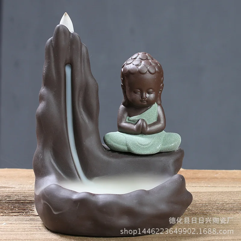 Держатель для благовоний с западной горы Sansheng, течёт вода, горелка для благовоний, домашний офисный орнамент ручной работы - Цвет: see chart
