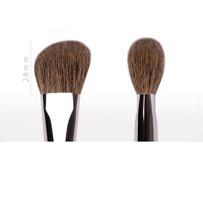 MyDestiny Кисть для макияжа-Ebony профессиональная высококачественная серия из натурального меха-серые Румяна для волос крысы и пони и бронзовая кисть-Косметическая ручка