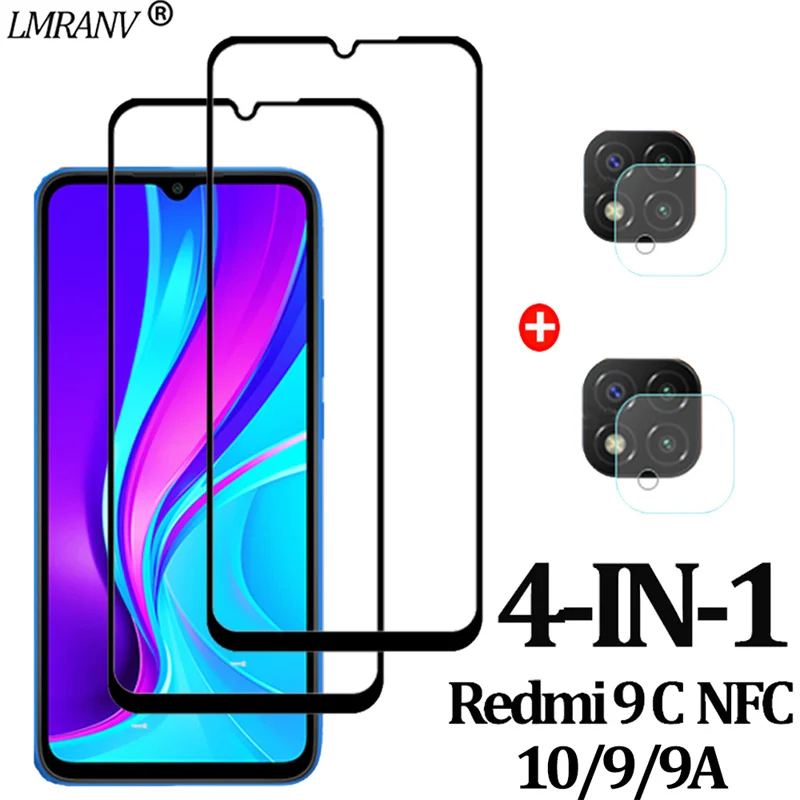 Redmi-9C-NFC Glass Camera Protector for Redmi 9 C NFC Protective 9A 9C 10 Screen Film Xiaomi Protectors 9D | Мобильные телефоны и