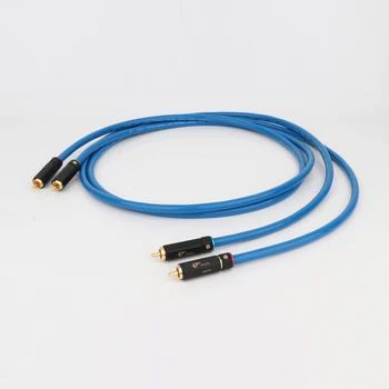 

Hifi Audio Silver Plated RCA Audio Cable CD player Hi-end RCA Interconnect Cable DIY Audio Line gold plated RCA plugs