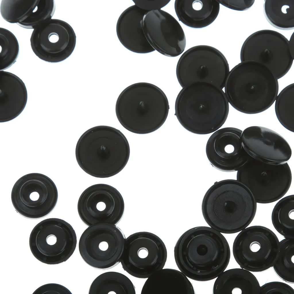 100Set KAM Resin Snap Fastener Buttons Poppers Studs T3/T5/T8 For DIY Baby Cloth