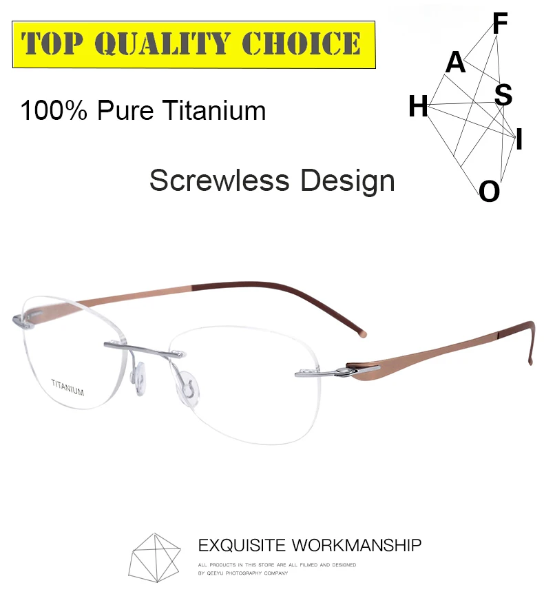 Krasivyy Women's Rimless Oval Eyeglasses KR16030 – FuzWeb