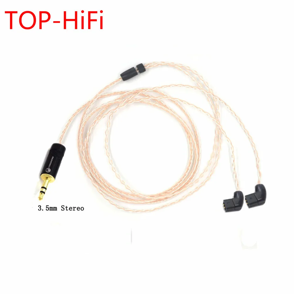 

TOP-HiFi Бесплатная доставка 8 ядер 0,78 мм 2 штырька для наушников QDC ZSN гарнитура 2,5 мм 3,5 мм 4,4 мм индивидуальный кабель для наушников