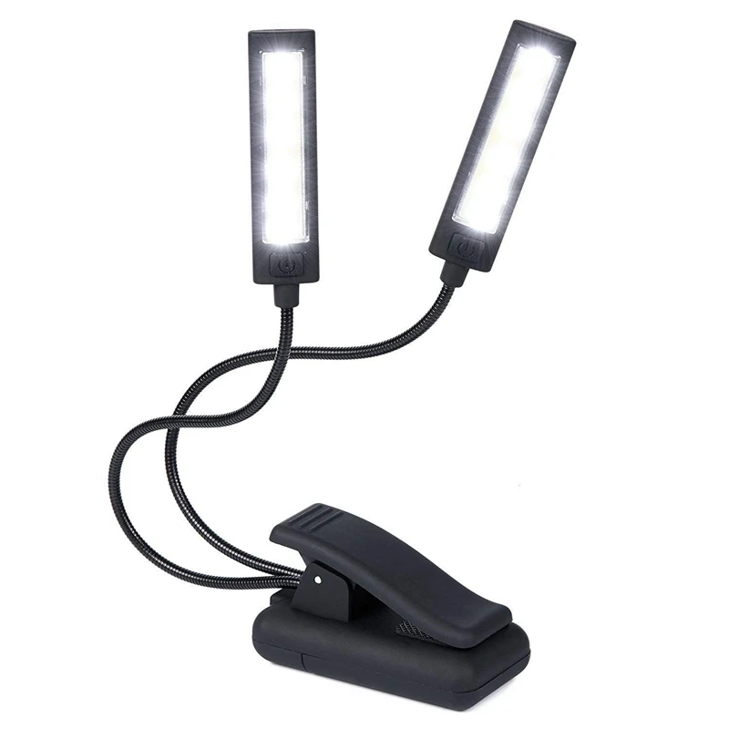 

Music Stand Light Clip On LED Lamp - No Flicker, Fully Adjustable, 6 Levels of Brightness - Also for Book Reading, Orchestra, Mi