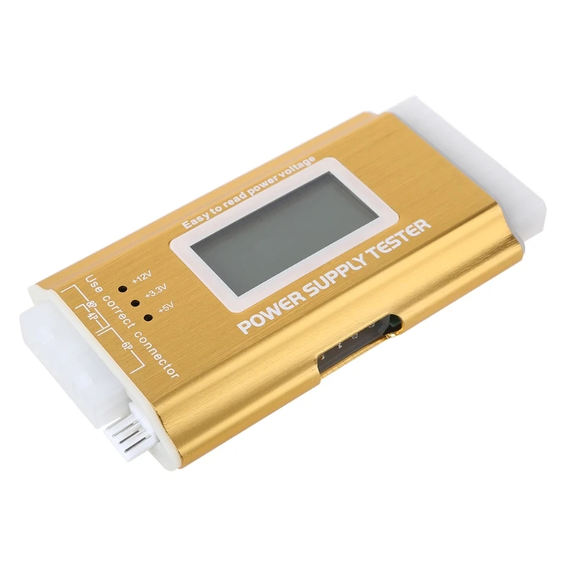 Цифровой тестер блока питания с ЖК-дисплеем поддержка ПК 20/24 Pin 4 PSU BTX ITX SATA HDD