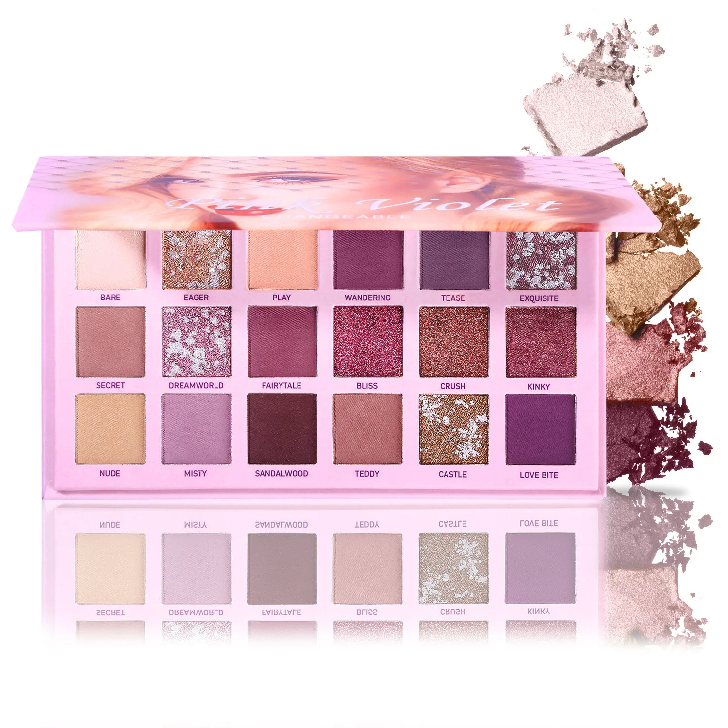 

Matte Glitter Eyeshadow Palette Nude Minerals Professional Eye Shadow Powder Pigment Cosmetic Waterproof Matte Makeup TSLM1