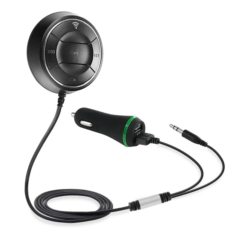 

Wireless Handsfree Bluetooth Car Kit 3.5mm AUX Music Receiver Kit Audio MP3 Player Car AUX Speaker Car Accessories